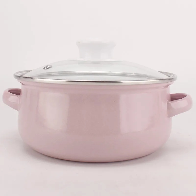 Baby Food Glass - Enamel Soup Bowl Milk Pot Baby