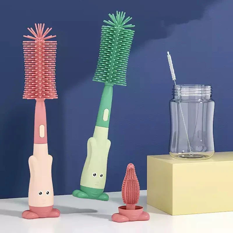 Baby Food Glass - Baby Bottle Brush Set 3 in