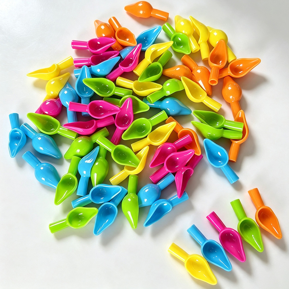 Baby Food Lunch - Mini Colorful Plastic Feeding Spoon, Can