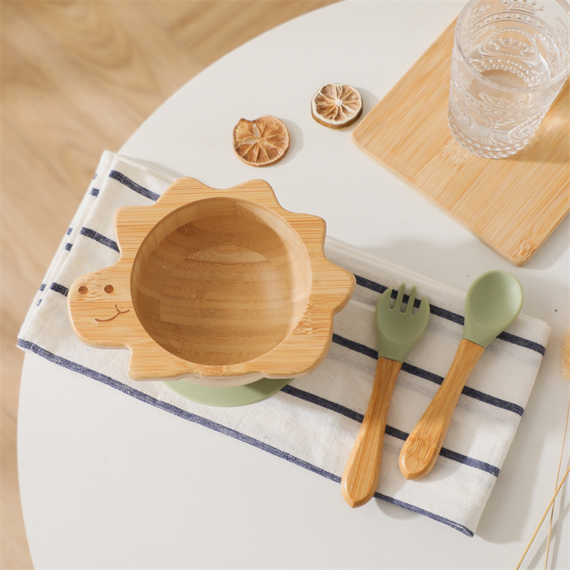 Baby Wooden Tableware Set Dino - Baby Food Lunch recension och pris