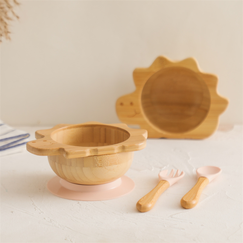 Baby Wooden Tableware Set Dino - Baby Food Lunch recension och pris