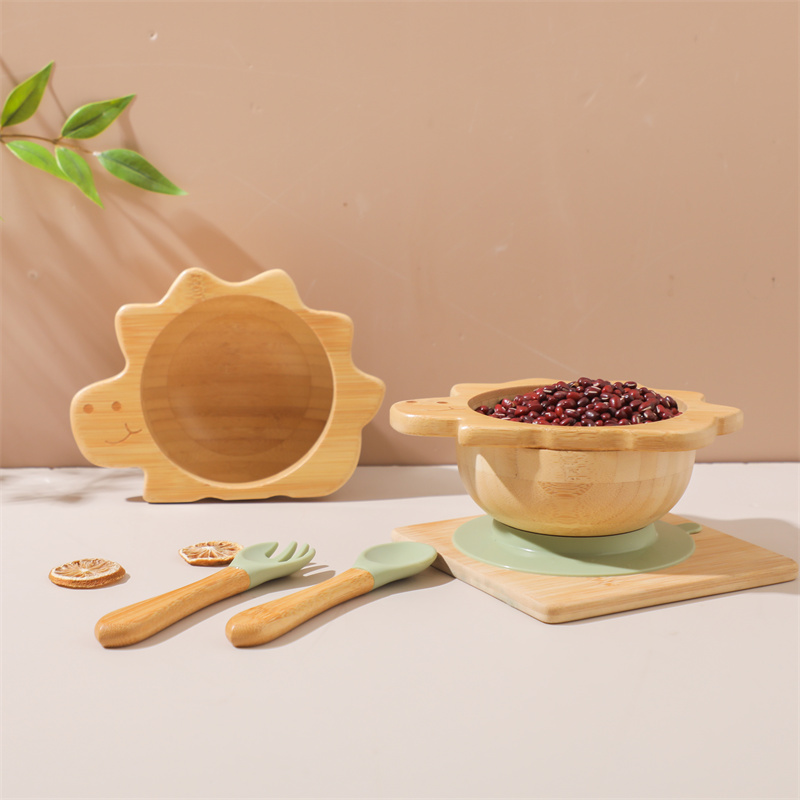 Baby Wooden Tableware Set Dino - Baby Food Lunch recension och pris