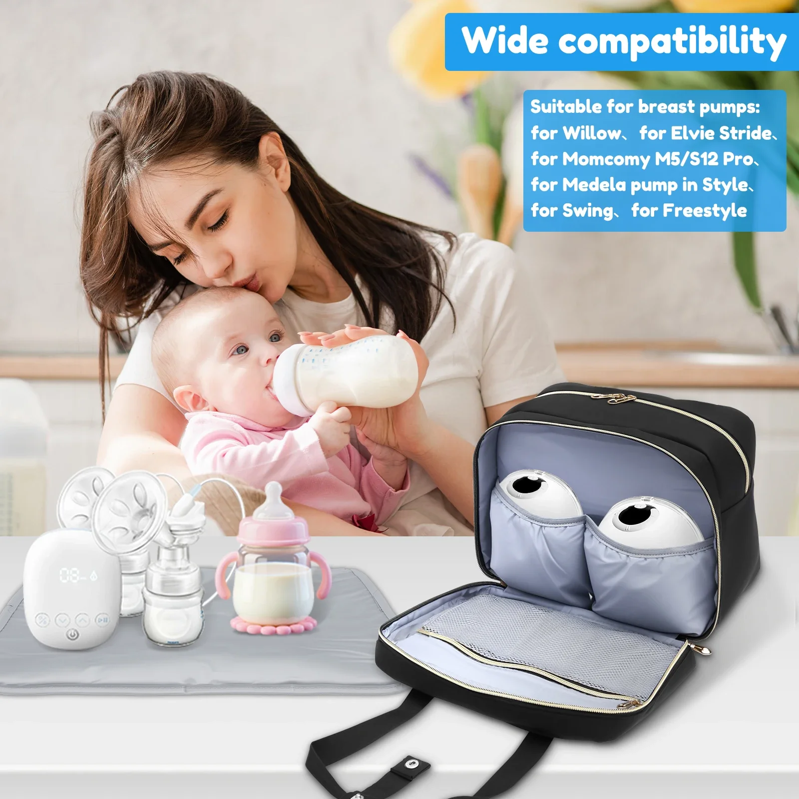 Breast Pump Storage Bag with I - Baby Food Zip Lock Bag recension och pris