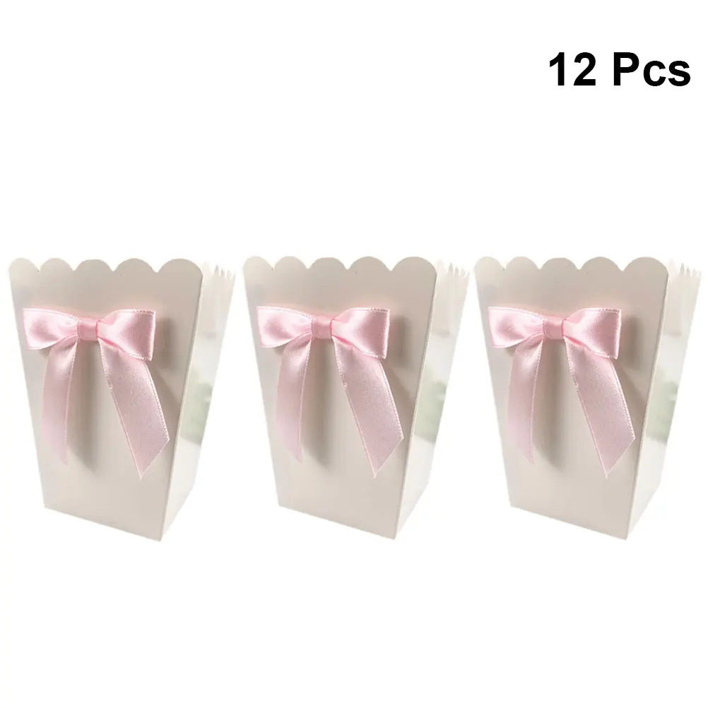12pcs Pink Bow Popcorn Box Par - Baby Food Options recension och pris