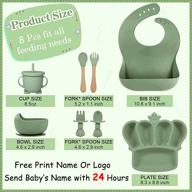 Personalized Name Baby Feeding - Baby Food Lunch recension och pris
