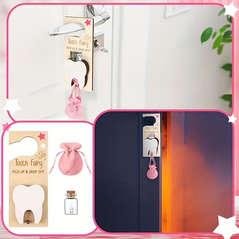 Tooth Fairy Door Sign Decorati - Baby Food Glass recension och pris