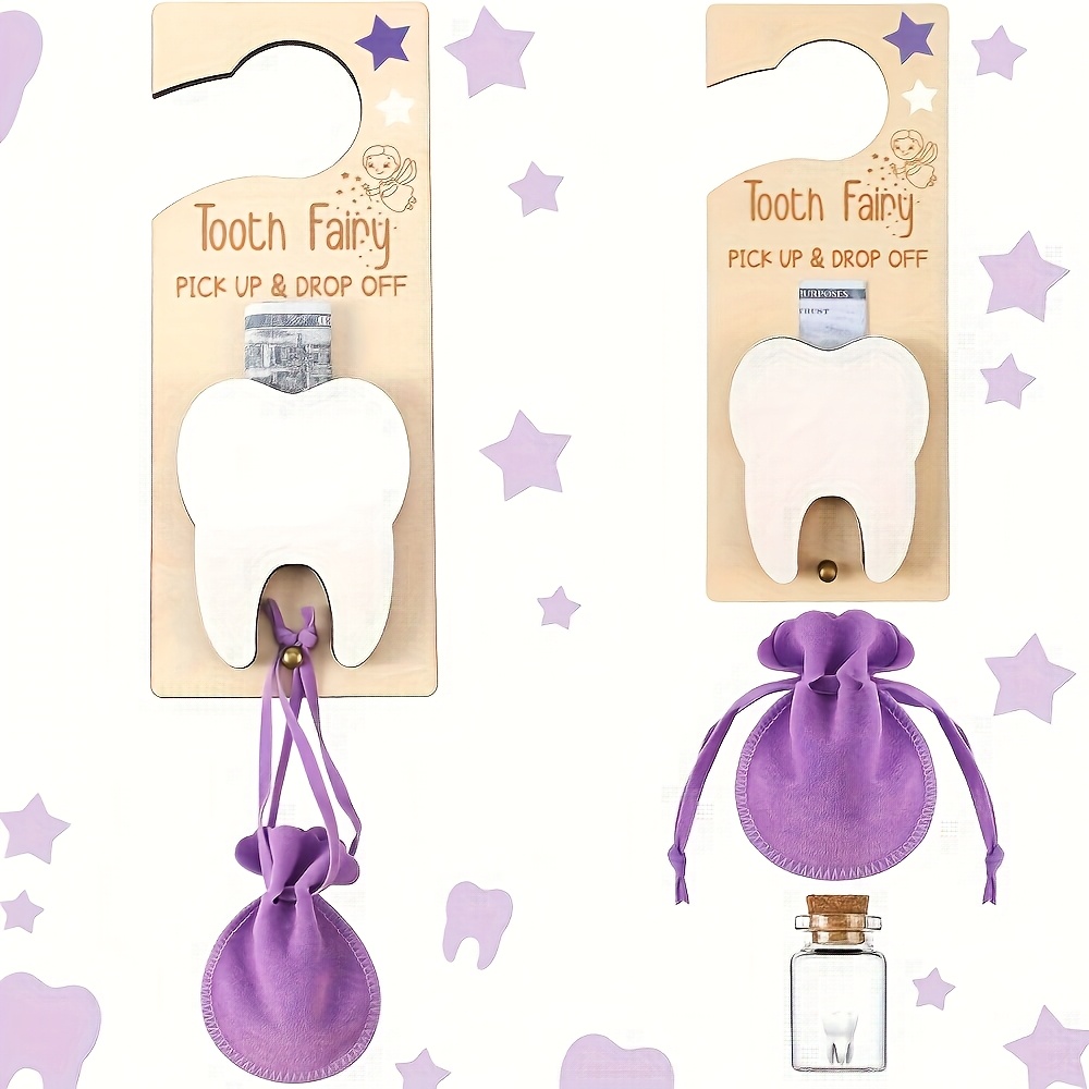 Tooth Fairy Door Sign Decorati - Baby Food Glass recension och pris