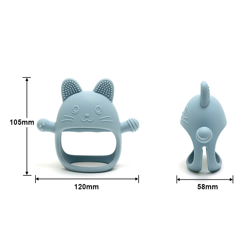 1PC Baby Silicone Teethers Glo - Baby Food Teether recension och pris