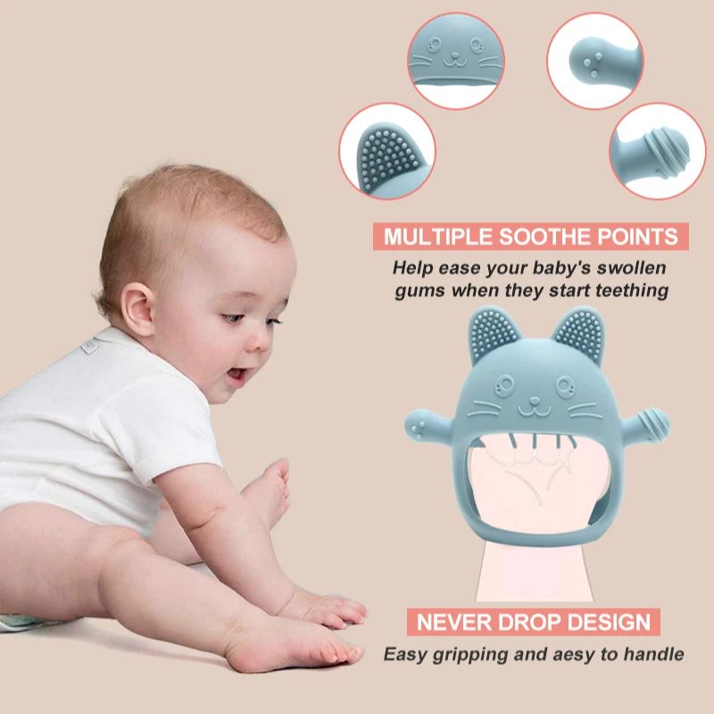 1PC Baby Silicone Teethers Glo - Baby Food Teether recension och pris