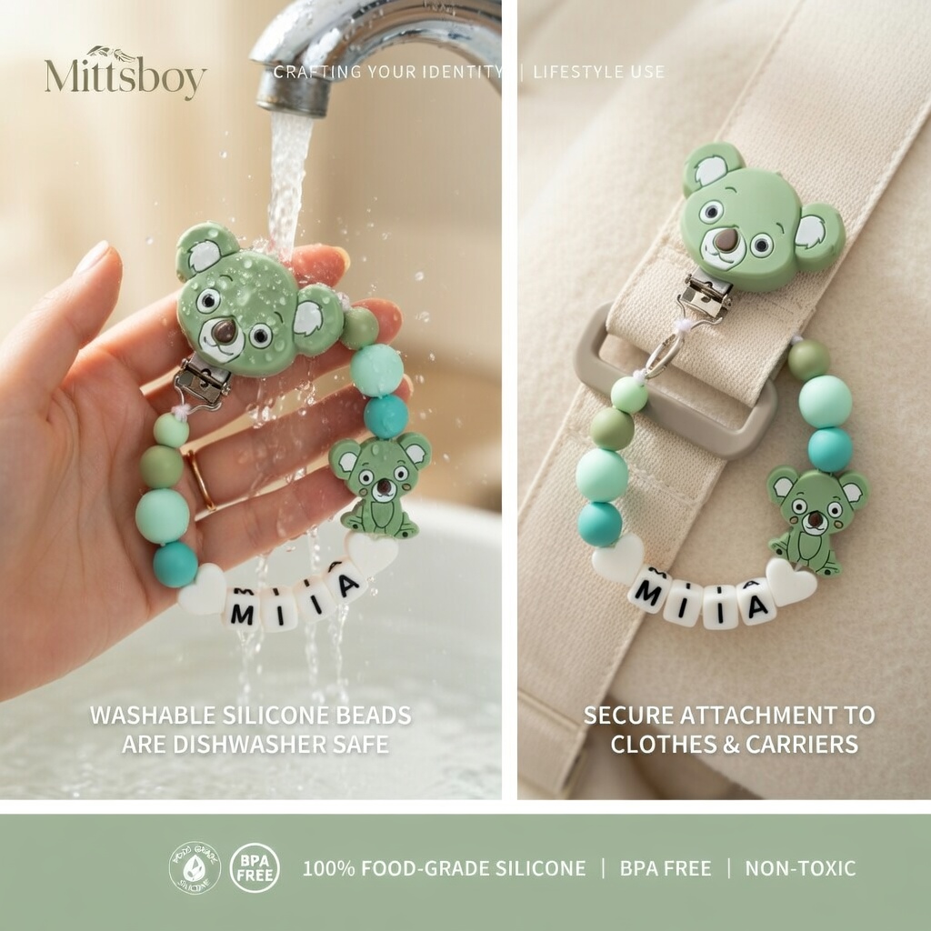 Silicone Baby Pacifier Clip Te - Baby Food Teether recension och pris