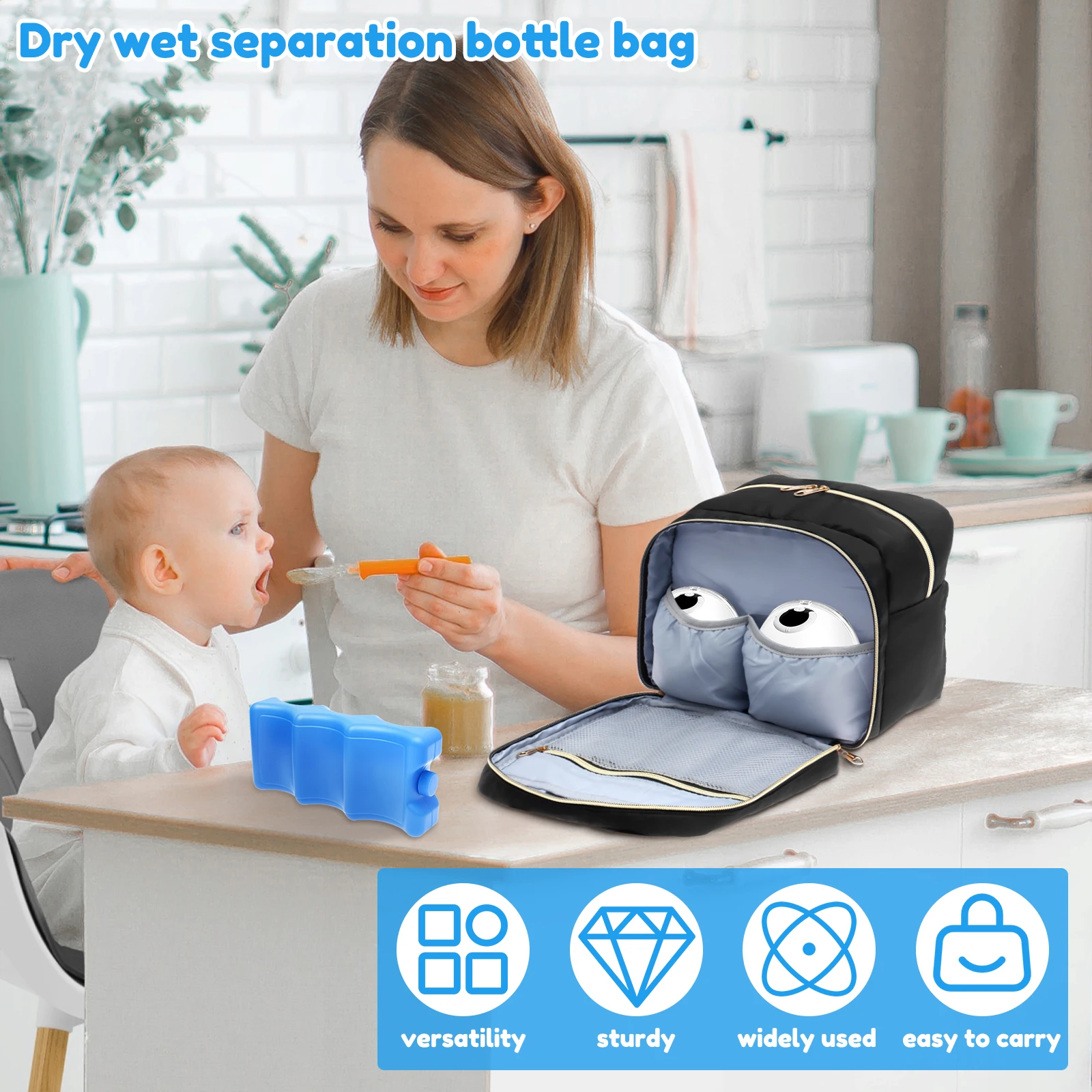 Breast Pump Storage Bag with I - Baby Food Zip Lock Bag recension och pris