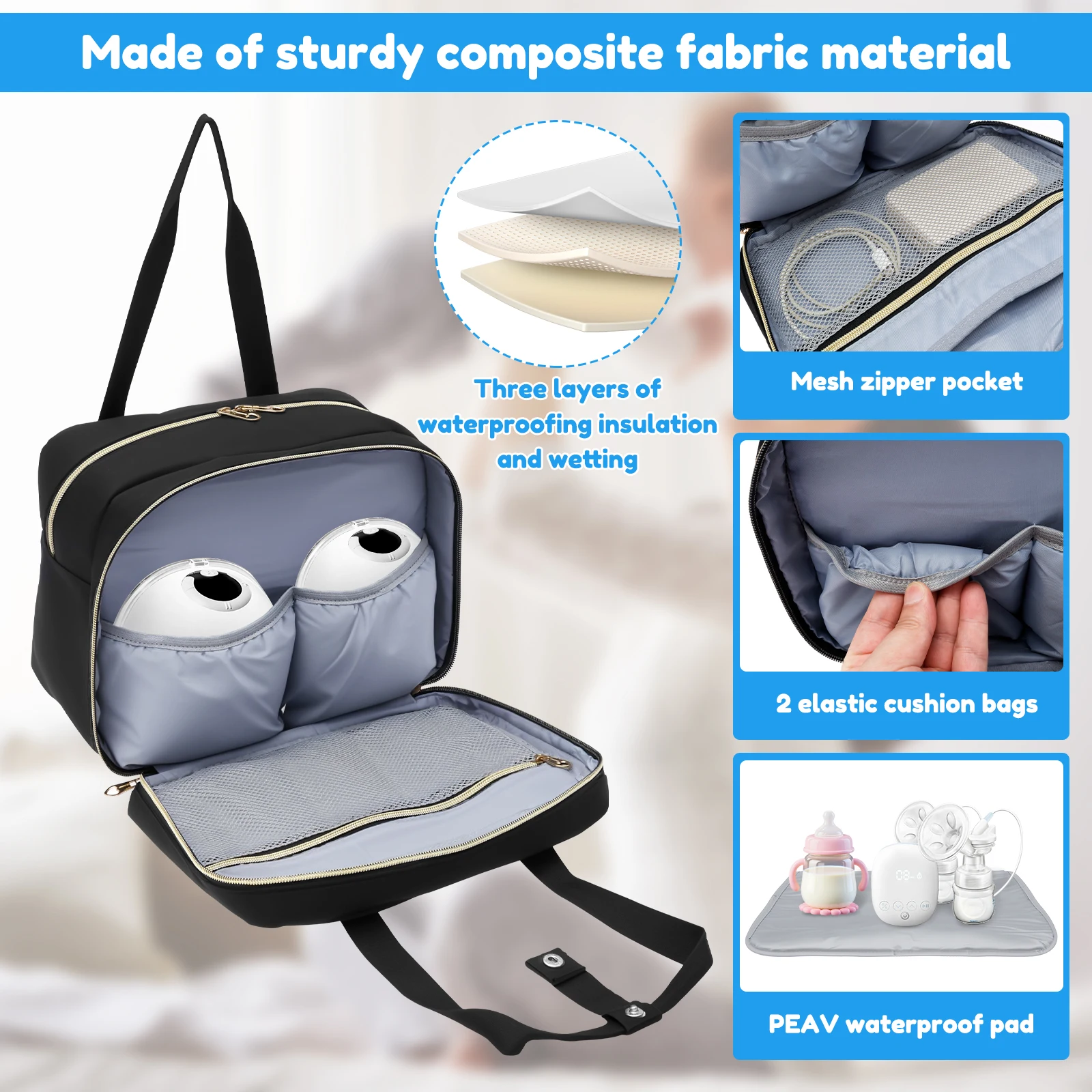 Breast Pump Storage Bag with I - Baby Food Zip Lock Bag recension och pris