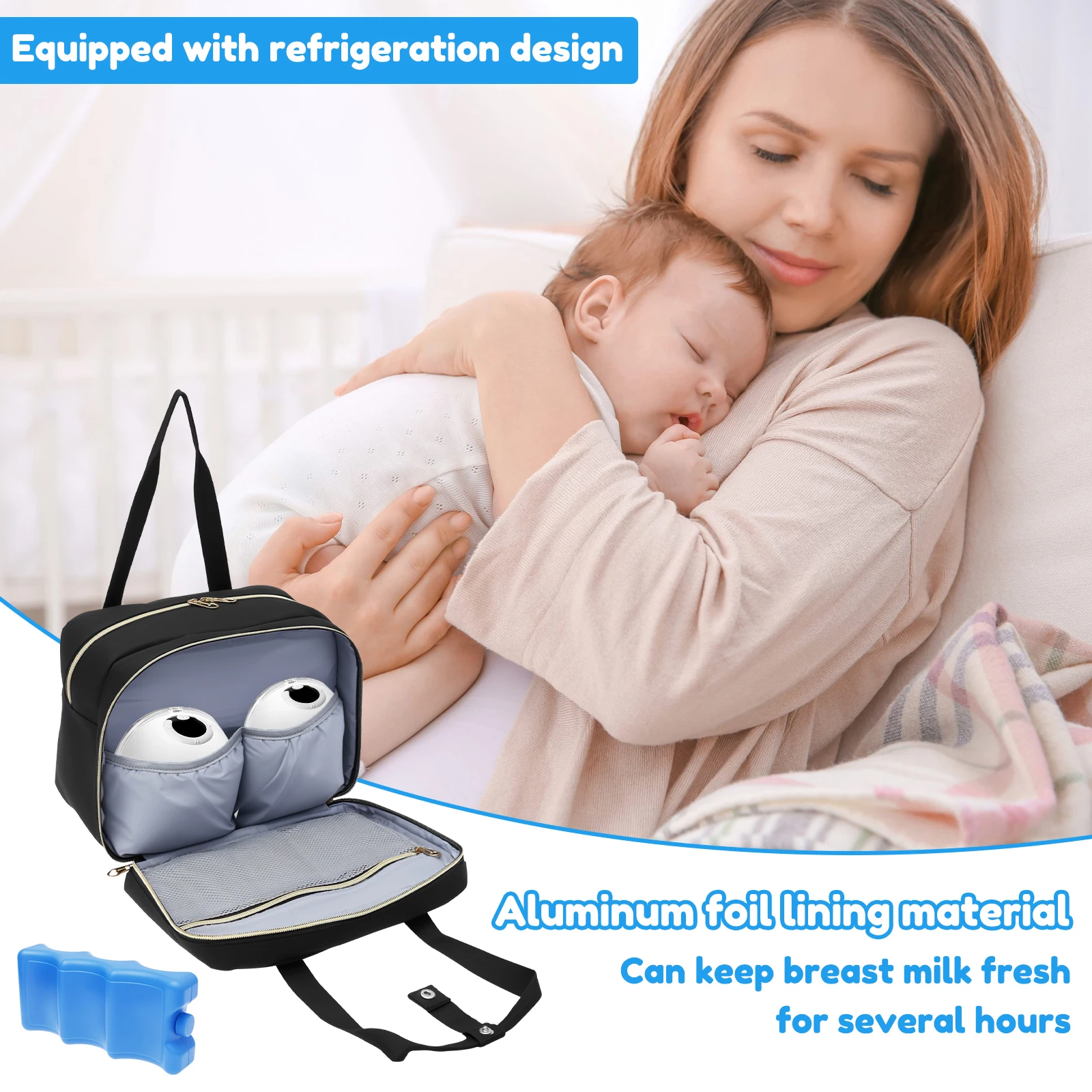 Breast Pump Storage Bag with I - Baby Food Zip Lock Bag recension och pris