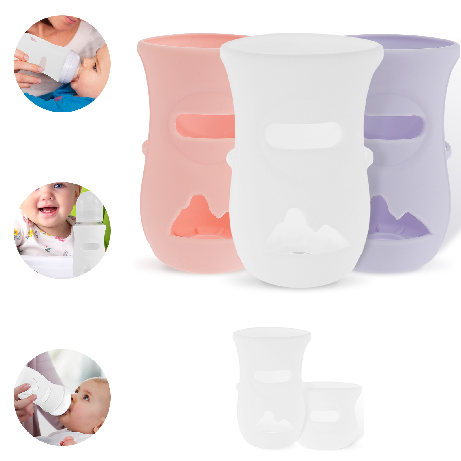 Silicone Sleeves Silicone Baby - Baby Food Glass recension och pris
