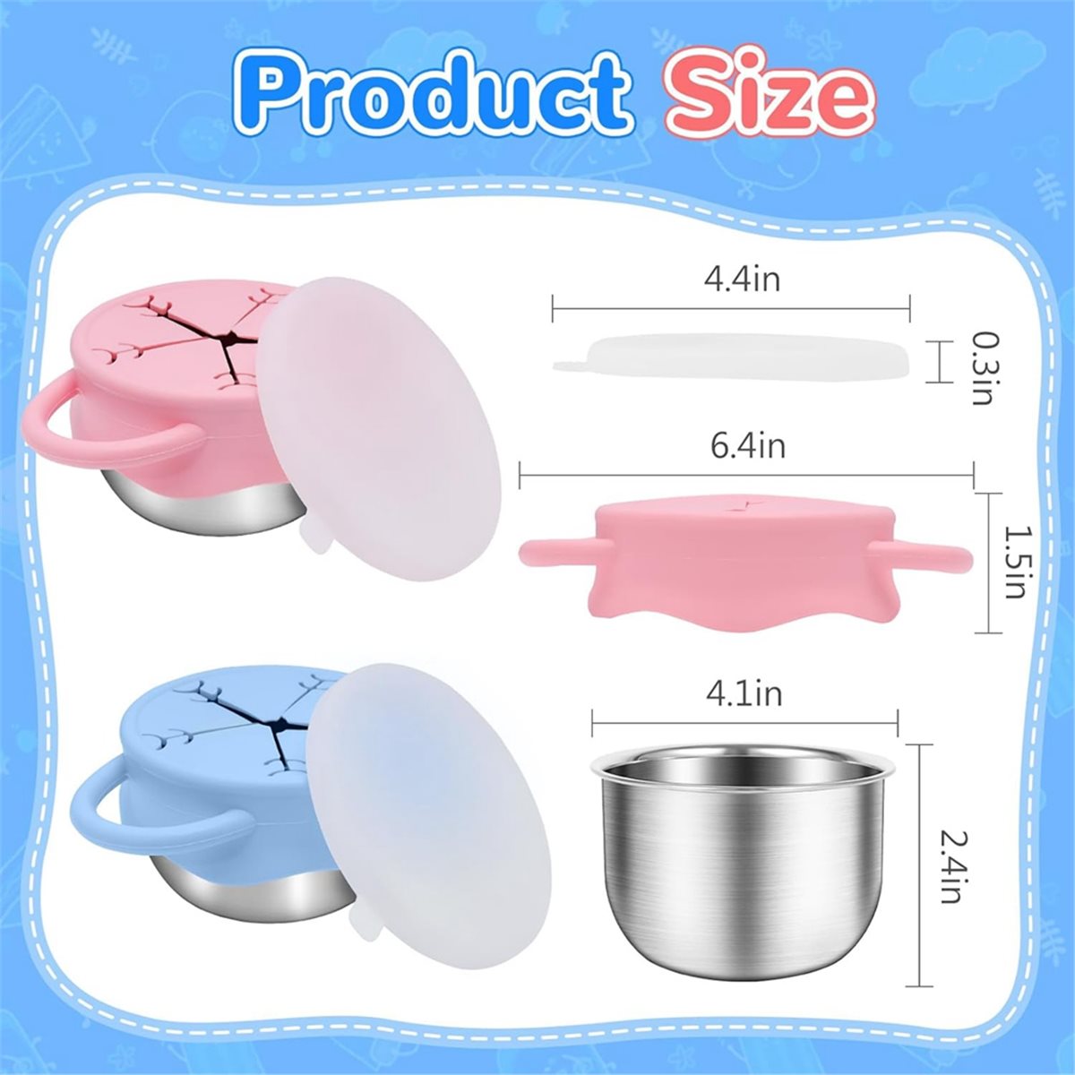 2026 New 2 Pack Toddler Snack  - Snack Cup Toddler recension och pris