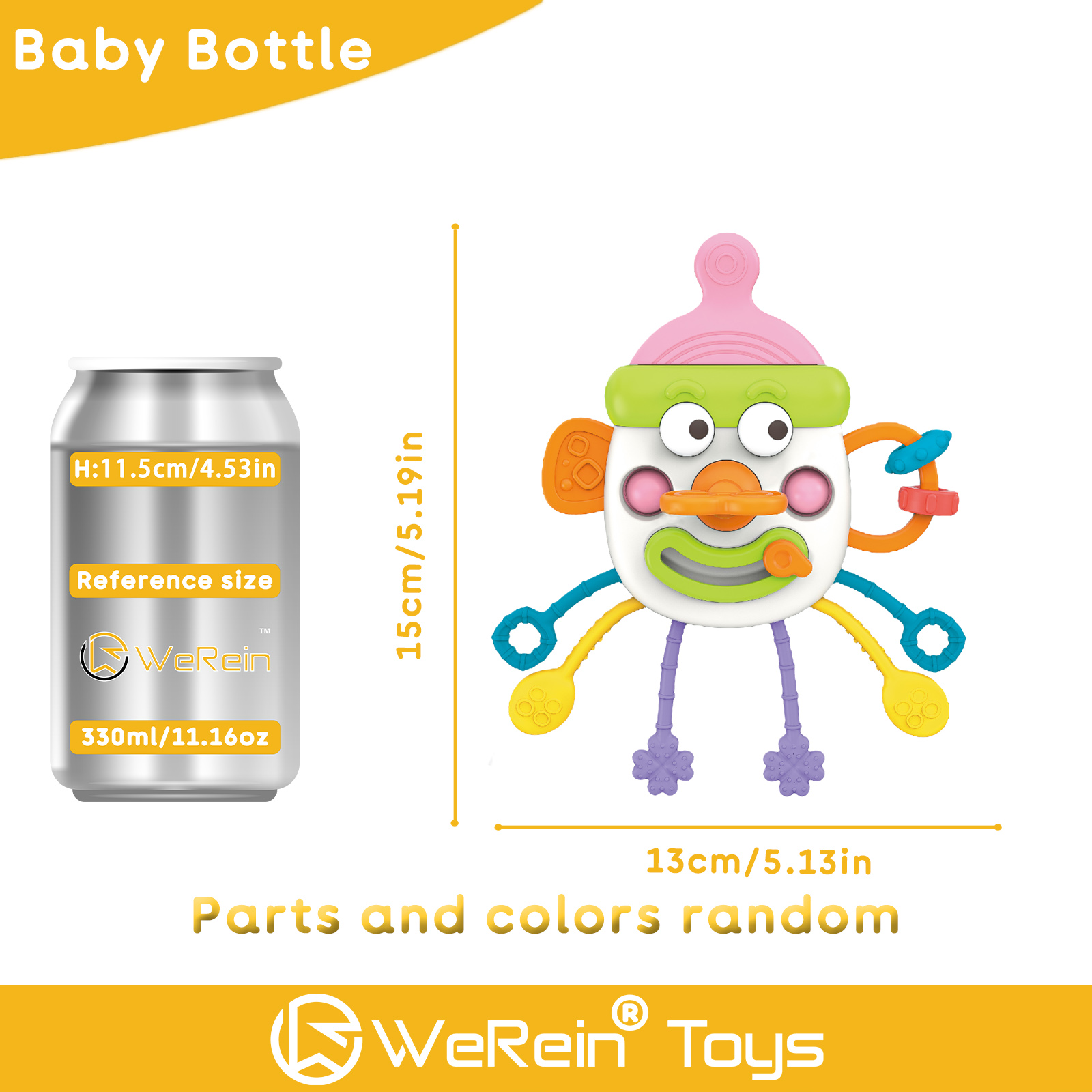 Cute Bottle Shaped Pull-out To - Baby Food Teether recension och pris