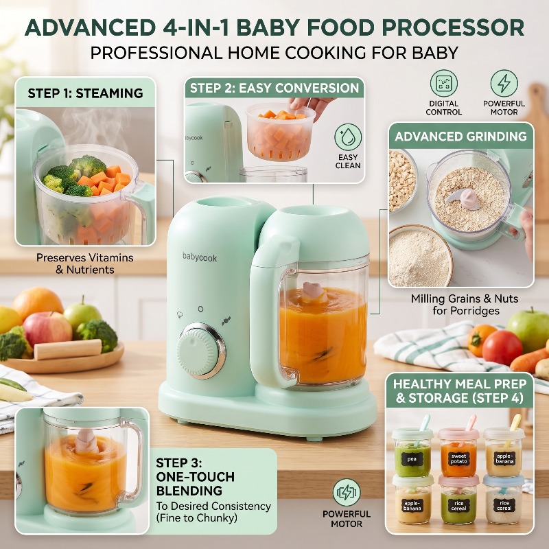 Multi-Function High-precision  - Baby Food Grinder Machine recension och pris