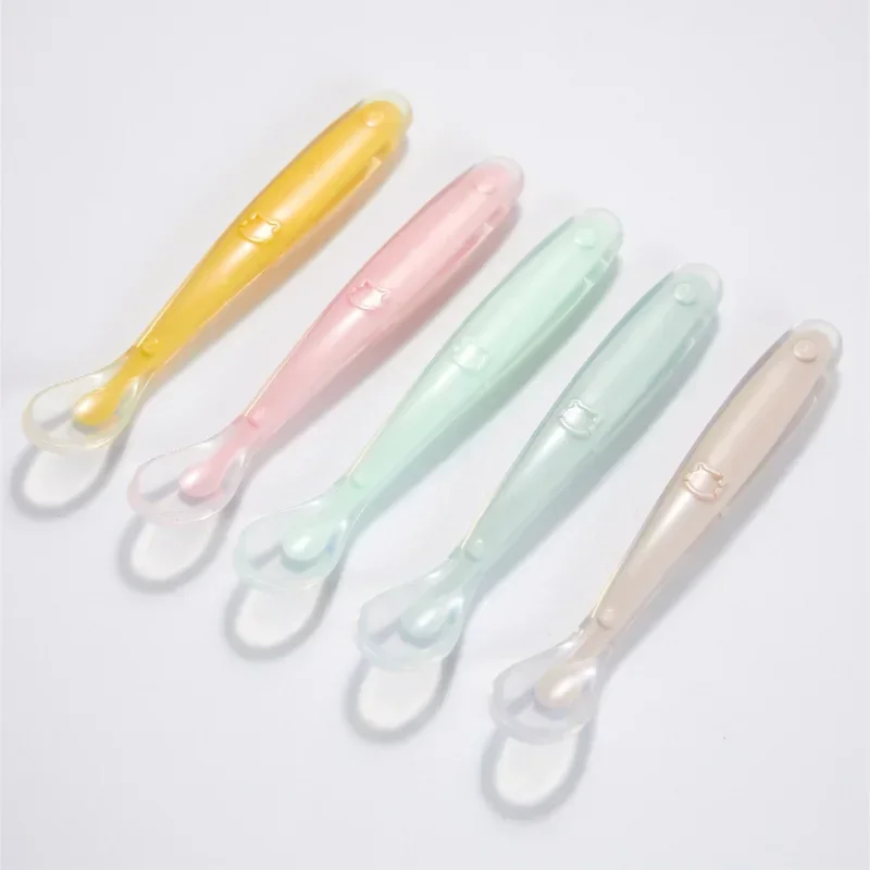 Soft Silicone Baby Spoon Toddl - Baby Food Lunch recension och pris