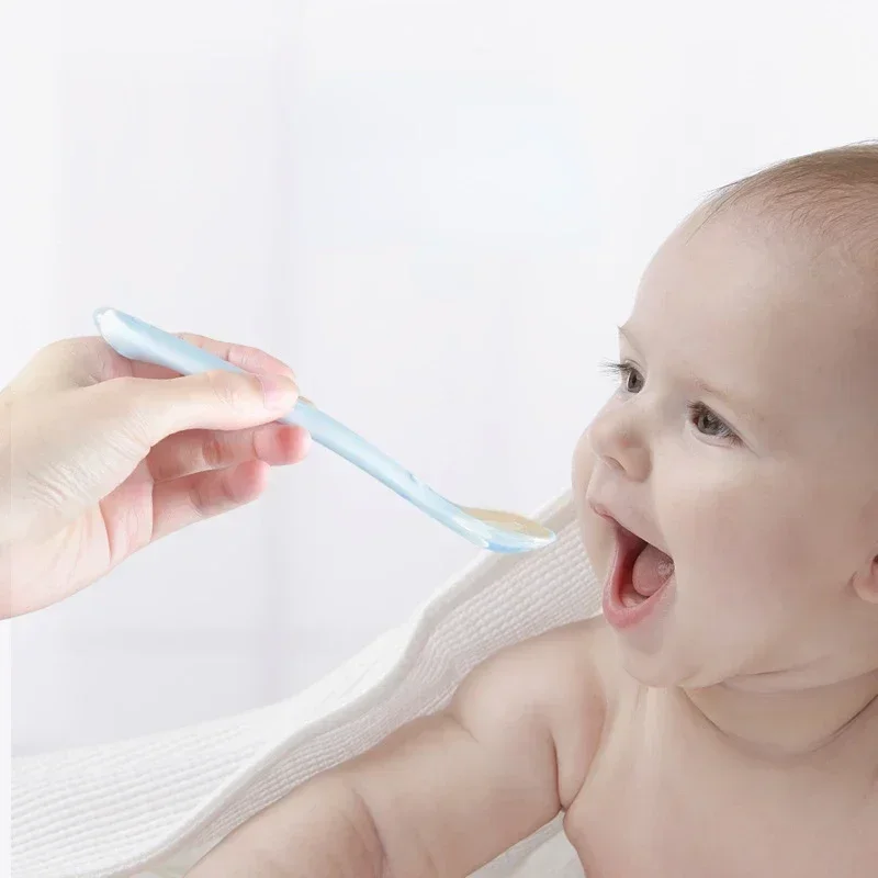 Soft Silicone Baby Spoon Toddl - Baby Food Lunch recension och pris