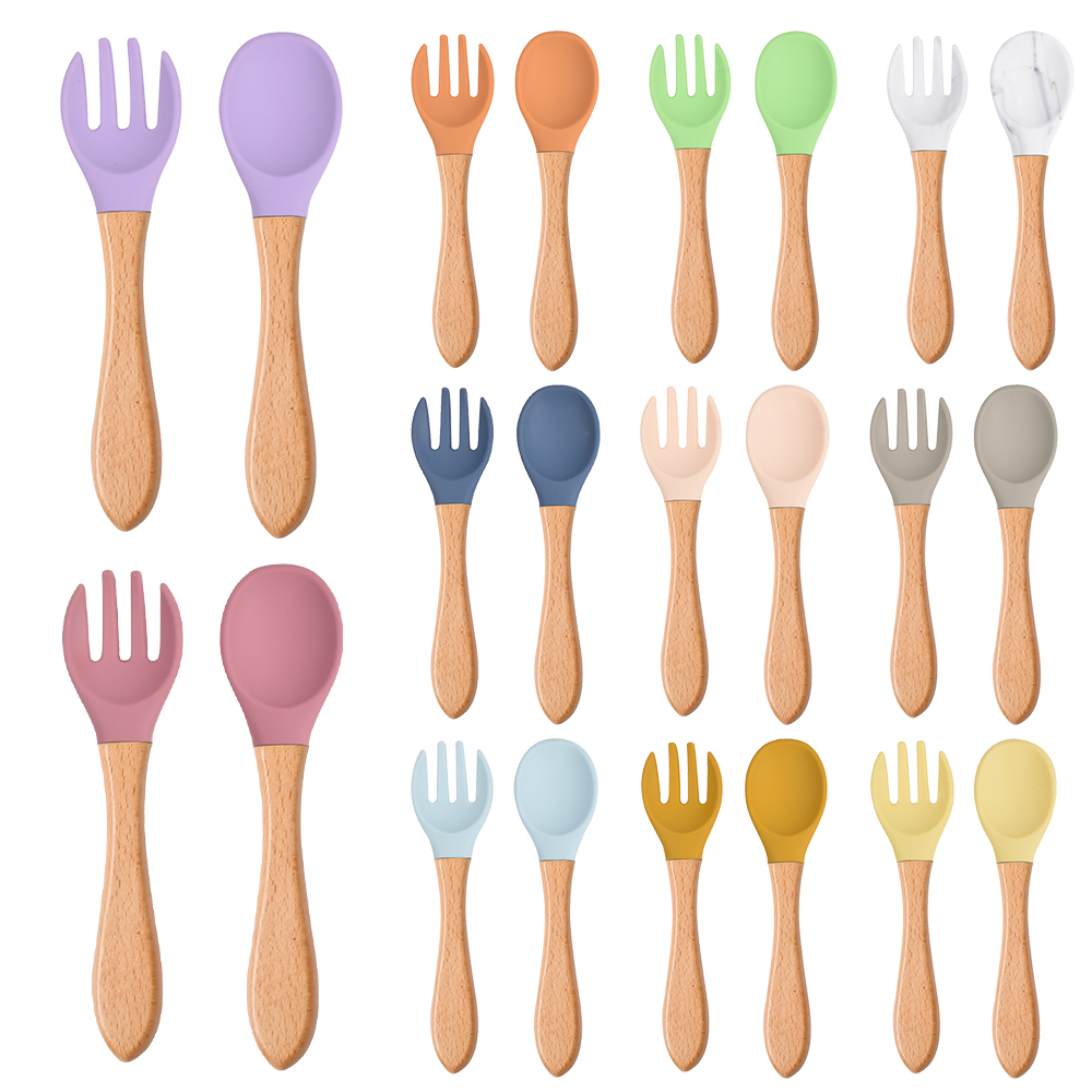 2Pcs/Set Baby Silicone Spoon F - Baby Food Lunch recension och pris