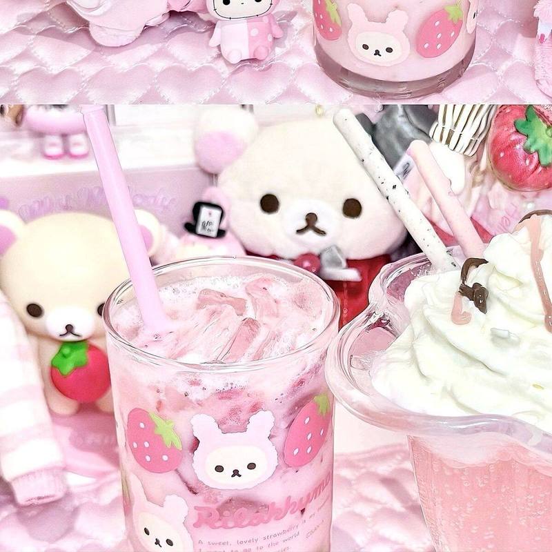 Rilakkuma Glass Cup Cute Carto - Baby Food Glass recension och pris