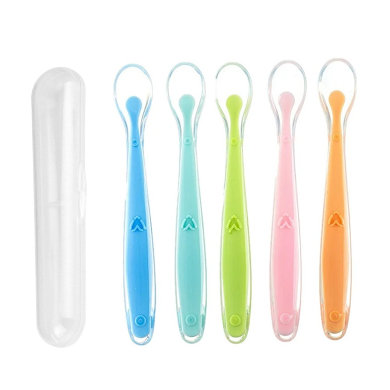 BPA Free Baby Silicone Spoons  - Baby Food Lunch recension och pris