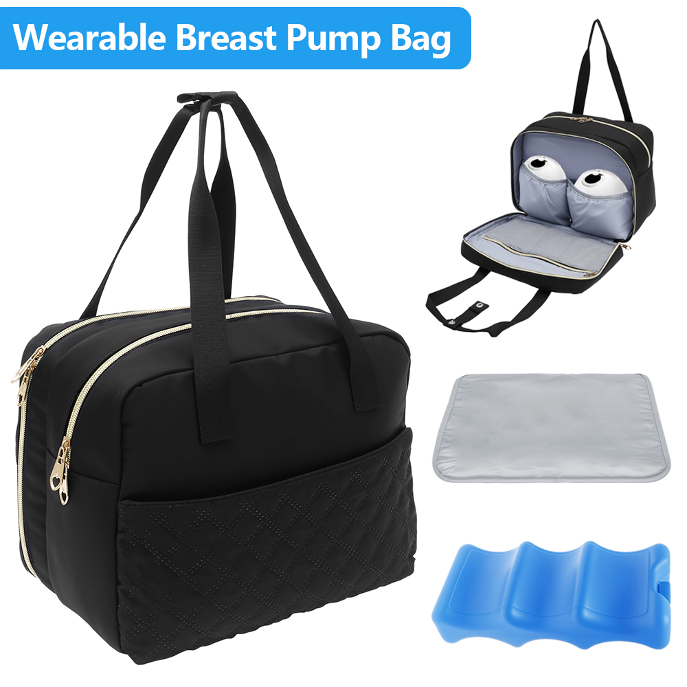 Wearable Breast Pump Bag with  - Baby Food Zip Lock Bag recension och pris