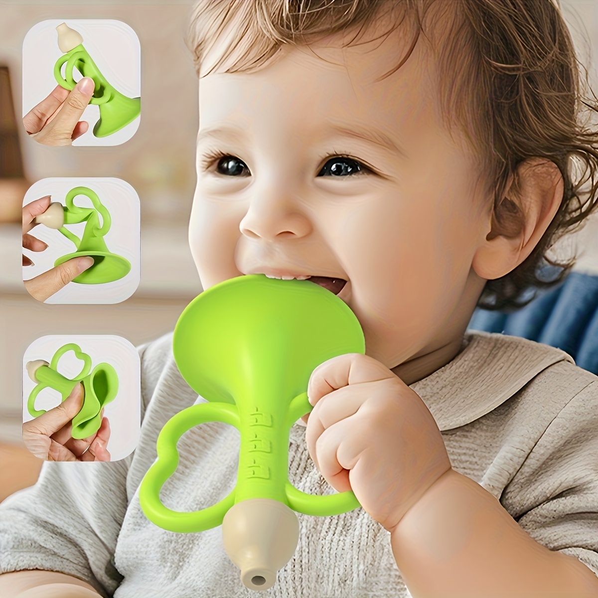 Baby Teething Horn, Baby Tooth - Baby Food Teether recension och pris